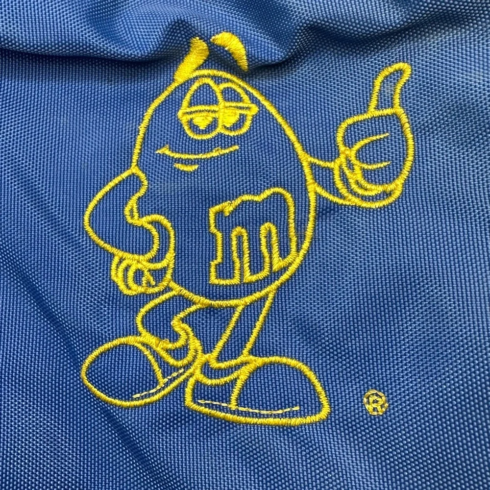 Planet Mars M&M Candy Messenger Tote Bag Blue & Yellow Shoulder‎ Bag Promotional
